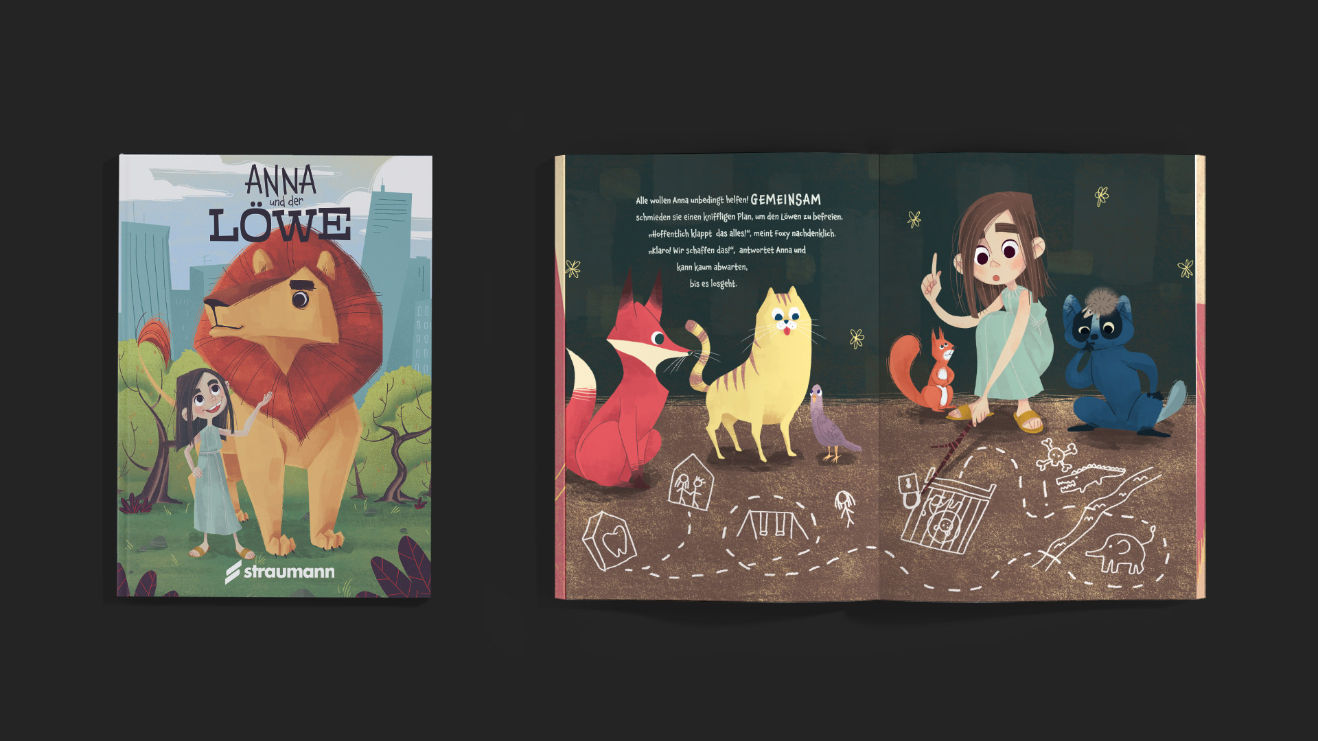 Staumann-Group BLX-Digitalkampagne Kinderbuch Anna und der Löwe