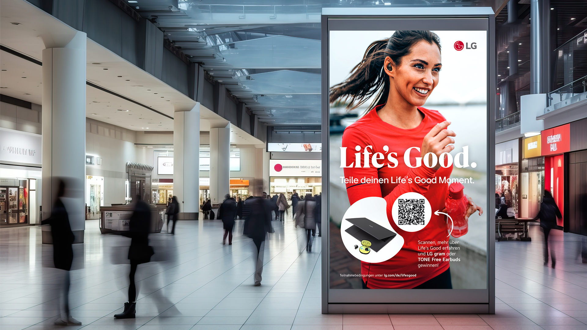 LG Brand-Kampagne OOH Lifes Good Banner