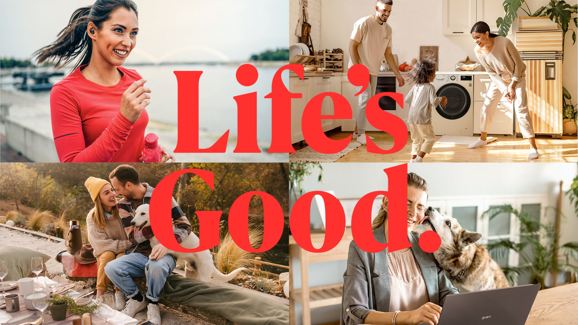LG Brand-Kampagne OOH Lifes Good Visuals